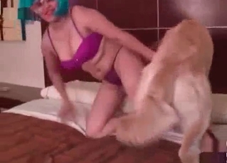 Dog likes amateur bestiality